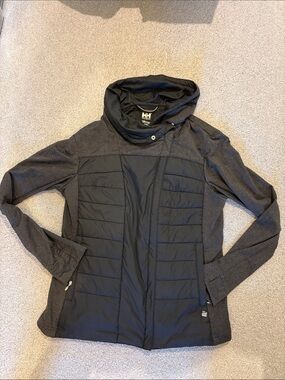 Helly Hansen Women's Black Quilted Hooded Hybrid Jacket
